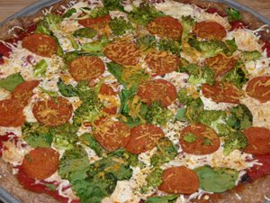 Daiya Pizza with Lightlife SmartDeli Vegan Pepperoni